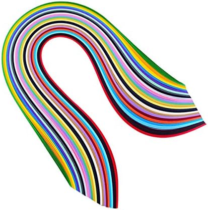 Jaeske Quilling Paper Strips for 26 Colors Total 1040 Strips Pack of 4 Including 3mm 5mm 7mm 10mm Widths