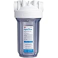 3M Aqua-Pure AP800 Series Whole House Filter Housing AP801T, 5639203, Large Diameter, Transparent Sump, 10 in