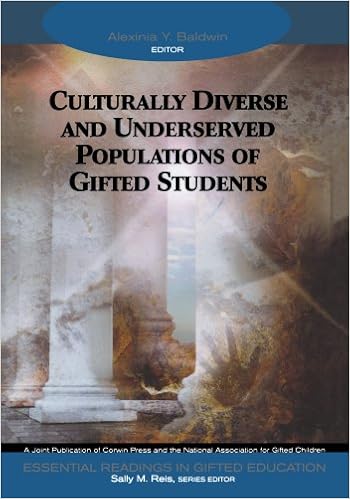 Amazon Com Culturally Diverse And Underserved Populations Of Gifted Students Essential Readings In Gifted Education Series Baldwin Alexinia Y Reis Sally M Books