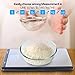 LanSheng, Food Scale, 10Kg/1g Multifunction Precision Kitchen Scale Weight Grams and oz, 7 Unit/Auto-Off/HD LCD Display/Stainless Steel Surface/Touch Button (Batteries Included)