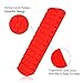 Fintie Silicone Case for Fire TV 4K / 2nd Gen Fire TV Stick / Fire TV Cube Voice Remote, Compatible with Echo / Echo Dot Alexa Voice Remote - Honey Comb Series [Anti Slip] Shock Proof Cover, Red
