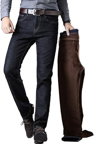 fleece lined stretch jeans