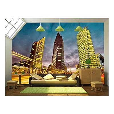 Intersection in Front of The Potsdamer Platz in The City Center of Berlin, Germany - Removable Wall Mural | Self-Adhesive Large Wallpaper - 100x144 inches