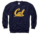 New Agenda Men's University Of California Berkeley script Cal CrewNeck Sweatshirt