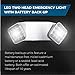 Ciata Lighting Emergency Lights | Ultra-Bright White LED Light With Back-up Battery, Adjustable Lamps & 90-minute Minimum Capacity | Made from Engineering-Grade & Injection-Molded Thermoplastic