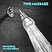 Shower Head High Pressure WarmSpray 3'' Full-Chrome Rain Showerhead with Powerful Massage/Spray Experience- The Best Rainfall Shower Heads for Low Water Pressure