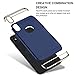 iPhone X Case, iPhone 10 case RANVOO 3 in 1 Stylish Thin and Slim Hard Case Matte Surface with Electroplate Frame for Apple iPhone X (2017), Chrome Gold and Dark Blue