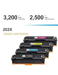 COOL Toner Compatibles HP 201 X CF400 X CF401 X CF402 X CF403 X CF400 A cartucho de tóner para HP color LaserJet Pro MFP M277dw M277 N M252dw M252 N Impresora (4pk   Negro, Cian, Magenta, amarillo)