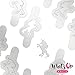 Whats Up Nails - Unicorn Vinyl Stencils for Nail Art Design (1 Sheet, 20 Stencils)