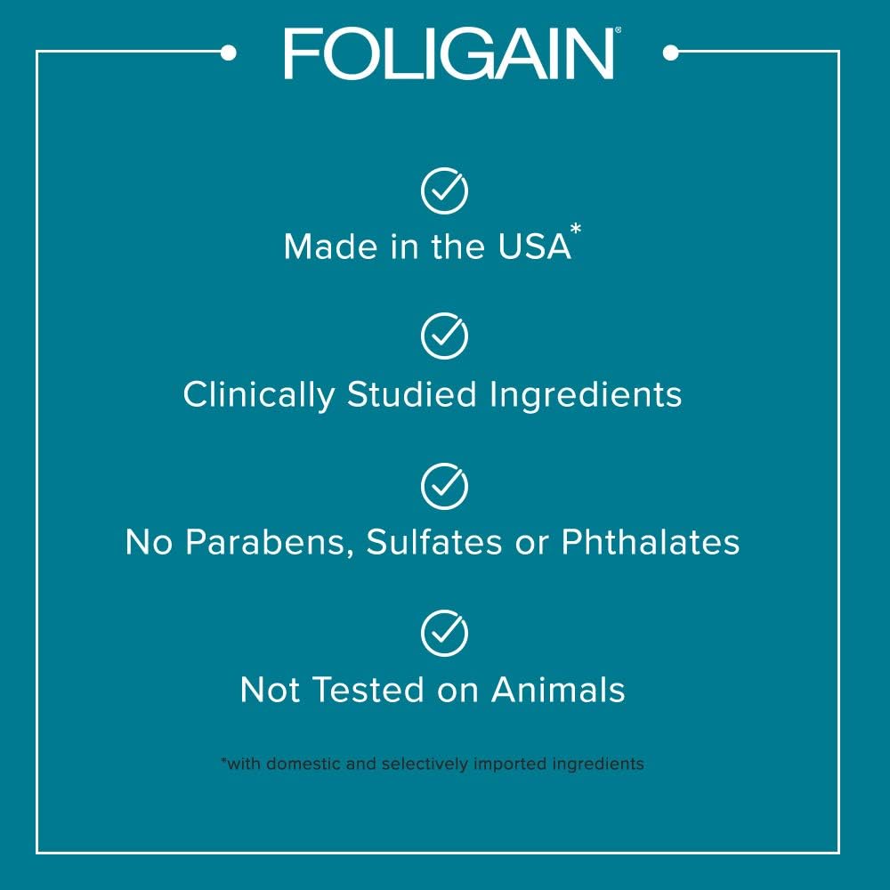 FOLIGAIN HAIR REGROWTH SHAMPOO For Women with 2% Trioxidil - Anti Hair Loss Shampoo, green, 236 ml (Pack of 1) - Image 5