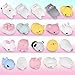 HAKOL Premium Cute Squishy Toy Set - Mini Animal Kawaii Squishies for Children & Adults - CPSIA Certified, Great Stress & Anxiety Relief Benefits - Great Gift Idea! - 20 pcs