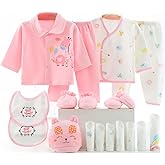 okpuzee 18PCS Newborn Girl Clothes Preemie Baby Outfit 0 3 Months Pants Layette New Born Boy Clothing Set