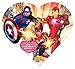 Marvel Avengers and Spiderman Super Hero Valentine Heart Shaped Boxes with Milk Chocolate Candy, 1.6 Ounce, Pack of 2thumb 1