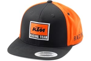 KTM Team Flat Cap OS (2024) - 3PW240003700 Black/Orange