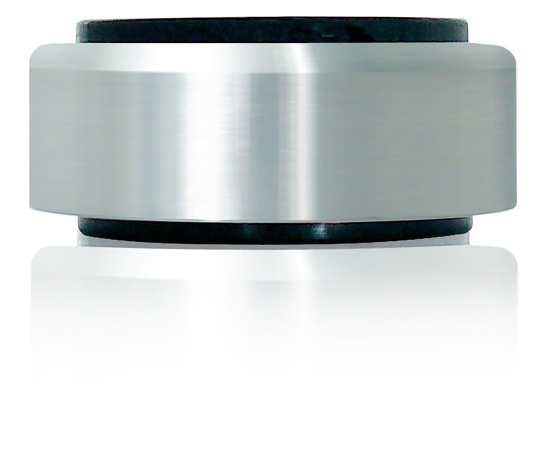 DynaVox 206381 aluminium bases for Hi-Fi devices (set of 4), silver.