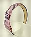 Evertrade Strips Fabric Wrap Plastic Womens Fashion Hair Bows Headband Pack of 3 Count