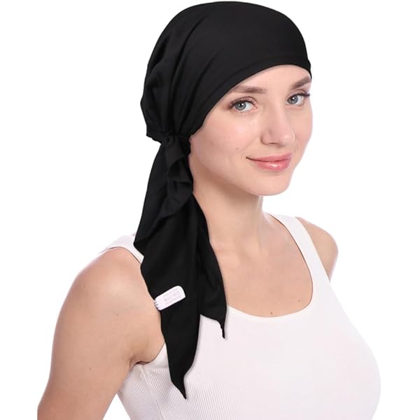 Algodón Suave Elástico Gorro Tipo Turbante De Tela Para Mujer - Ideal Para Dormir, Quimioterapia O Pérdida