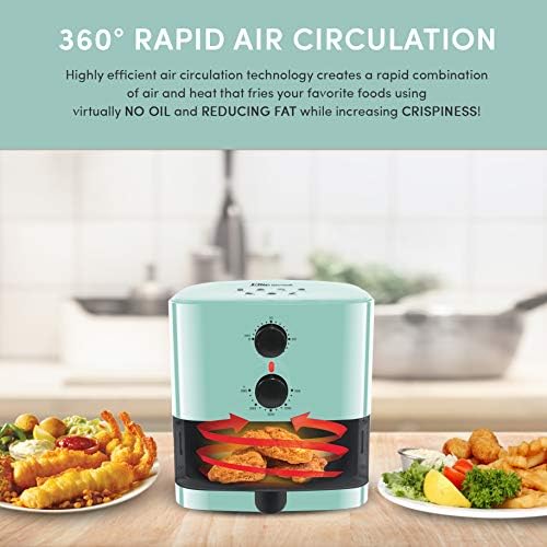 Maxi-Matic Elite Gourmet EAF-3218BL Personal Compact Space Saving