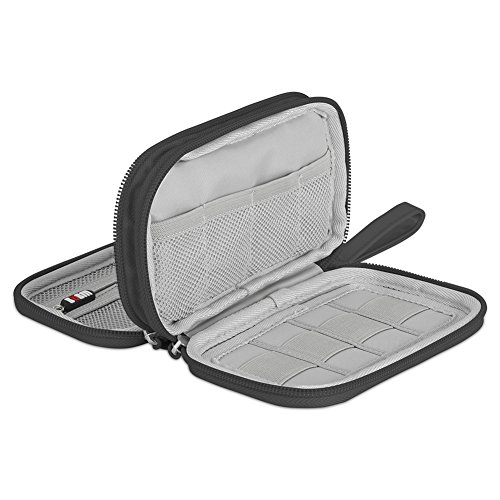 BUBM Digital Storage Bag Electronic Accessories Bag Hard Drive Organizers Earphone Cables USB Flash Drives Travel Case (Black)