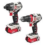 PORTER-CABLE 20V MAX Cordless Drill Combo Kit, Brushless, 2-Tool (PCCK619L2)