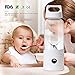 Portable Blender, TOPQSC Smoothie Blender USB Juicer Cup, 17oz Fruit Mixing Machine with 4000mAh Rechargeable Batteries, Detachable Cup, Gifts For Women, Perfect Blender for Personal Use (FDA, BPA Free)White