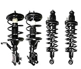 DTA 70112A Full Set 4 Complete Strut Assemblies With Springs and Mounts Ready to Install OE Replacement 4-pc Set, 2001-2002 Honda Civic (Except: Si Hatchback)