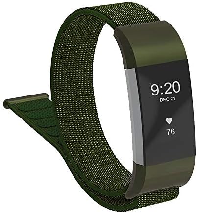 CosyZanx Compatible with Fitbit Charge 2 Bands Woven Soft Nylon Sport Wristbands for Men Women Lightweight Replacement Straps Accessories Bands for Fitbit Charge 2 Fitness Tracker