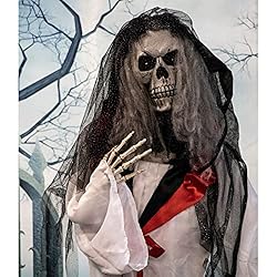 Haunted Hill Farm 65-in. Animated Moaning Skeleton