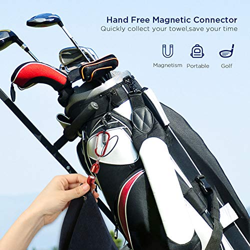 image for Merssyria Golf Towels, Microfiber Golf Towel for Bags, Golf Club Ball 