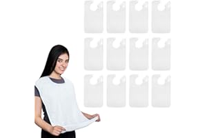 Avalon Towels Adult Bibs for Women 100% Cotton Bib for Adults for Eating - Terry Cloth Adult Bibs for Men Clothing Protectors