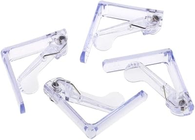 Chef Aid Table Cloth Clips Pack of 4 White Plastic Spring Loaded
