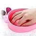 Hacloser Soak Bowl for Nails, Soak off Gel Remover Bowl Manicure Nail Art Gel Remover Tool, Hand Spa Bath Tray, Color Random
