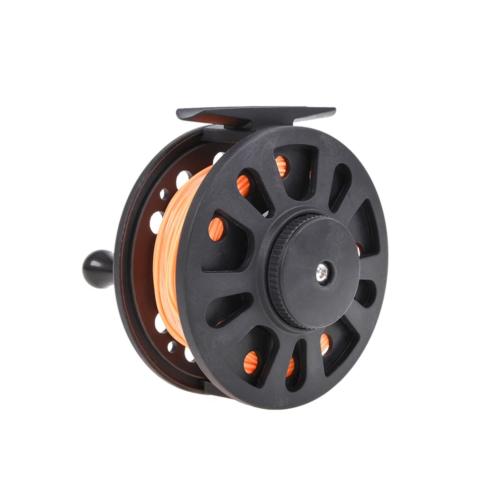 Fly Fishing Reel, GLA 7/8 Fly Fishing Reel with Nylon Fishing Line