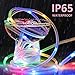 2 Pack RGB Solar Rope Lights Outdoor LED String Lights Waterproof Fairy Lights for Garden Patio Party Decoration Dusk to Dawn 23FT