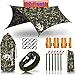 Rain Fly 12x10 Lightweight Survival Camping Tarp; 100% Waterproof; Makes a Great Backpacking Tarp or Hammock Shelter; Comes in Multiple Colors, Survival Bracelet Included; Camo
