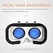 VR Headset 3D VR Glasses Lightweight Virtual Reality Headset with Adjustable Pupil and Focus Distance for IPhone 7 Plus, Samsung, HTC, Android Movies Games and any Phones with Screen 4