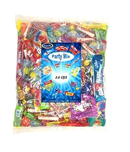 Image of Assorted Candy Variety Mix 3.6 Lbs - Huge Party Mix Bulk Bag of: Smarties, Lemonheads, jawbreakers, Laffy Taffy and Much More!