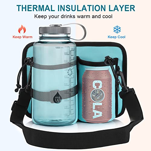 Luggage Travel Cup Holder for Different Size Cup Bottle丨With Adjustable Shoulder Straps Insulation 丨Free Your Hands丨Airplane Suitcase Luggage Accessories