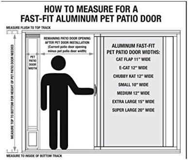 Ideal Pet Products 80 Fast Fit Aluminum Pet Patio Door Medium 7
