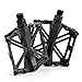 Chollima Aluminum Alloy Bicycle Pedals Road Bike Pedals for BMX MTB Cycling 9/16 Inch Black