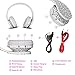 FX-Viktaria Dual Mode Wireless Over-Ear Headphone On Ear Headphone Stereo Headset Lightweight Design, Compatible with iPods, iPhones, iPads, Smartphones, Tablets, PC and Laptops-Crack Pattern