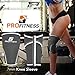 Knee Sleeve (Pair) Squat Knee Support & Compression for Powerlifting, Weightlifting, CrossFit WOD, Bodybuilding - Extra Thick 7mm Neoprene Knee Sleeves - Both Men & Women (Gray, Medium)