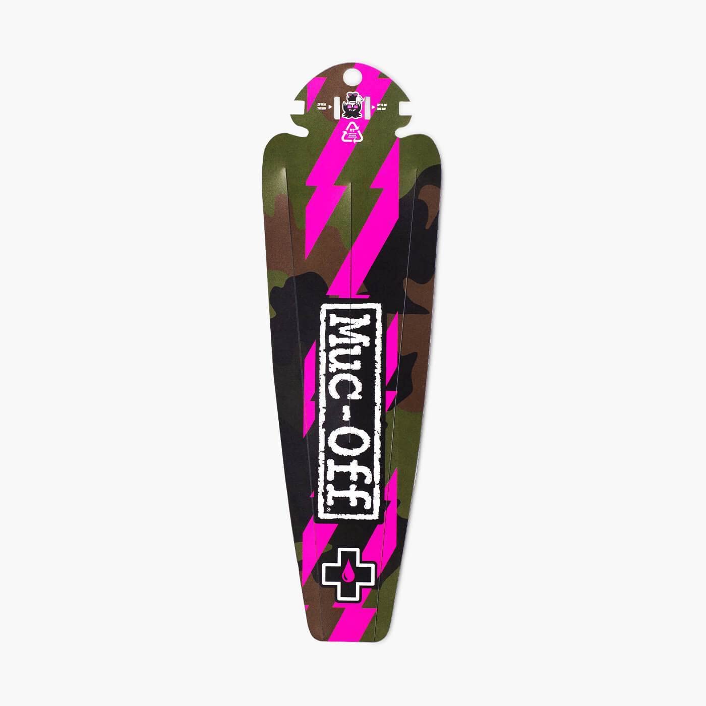 Muc-Off Rear Ride Guard, Camo - Lightweight, Plastic Mud Guard For Mountain Bikes, Gravel Bikes & Road Bikes - Made From 100% Recycled Plastic