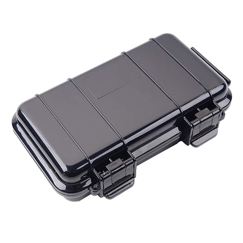 tooloflife Survival Storage Box Survival Box Plastic Waterproof Shockproof 3 Sizes Black