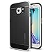 Spigen Neo Hybrid Galaxy S6 Edge Case with Flexible Inner Protection and Reinforced Hard Bumper Frame for Galaxy S6 Edge 2015 - Satin Silver
