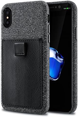 iPhone X Wallet Phone Case, Willnorn iPhone 10 Premium Slim PU Leather Canvas Back Case Cover With Protective Bumper And Credit Card Holder For Apple iPhone X