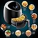 Air Fryer, PRYTA 5.3-Quart Electric Oil Less Hot Air Fryer Cooker with 50 Recipes, Touch Screen Control, Dishwasher Safe, Non-Stick Interior, 1700W