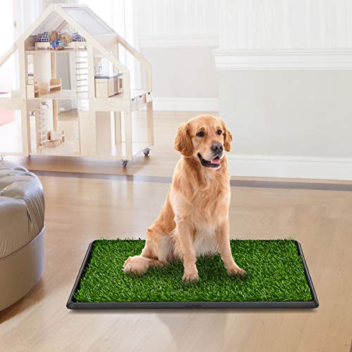 Giantex 30"x20" Puppy Pet Potty Grass Pee Pad Home Training Toilet Pad