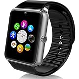 StarryBay Sweatproof Smart Watch Phone for iPhone 5s/6/6s and 4.2 Android or Above SmartPhones - Black