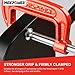MAXPOWER 2 Inch C-clamp, 12 Pieces C Clamps Set, 2-Inch Jaw Opening, Throat Depth 1-3/16-Inch